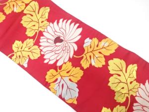 アンティーク　菊模様織り出し名古屋帯（着用可）